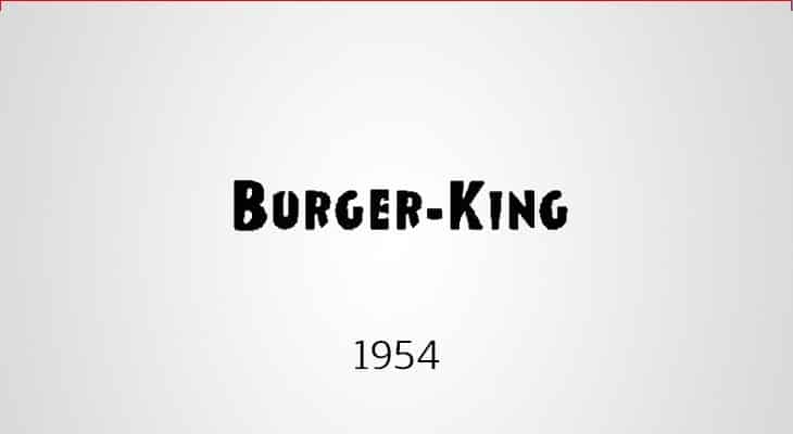 Logo Burger King 1954