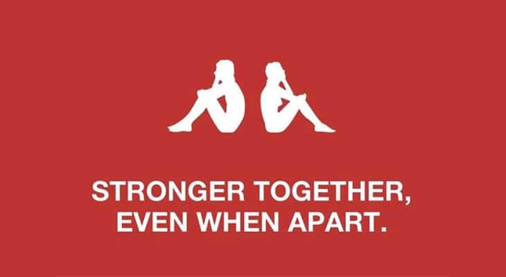 Logo Kappa stay apart - logotipi del distanziamento sociale