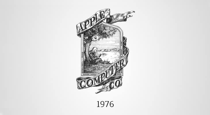 Il primo logo Apple, 1976
