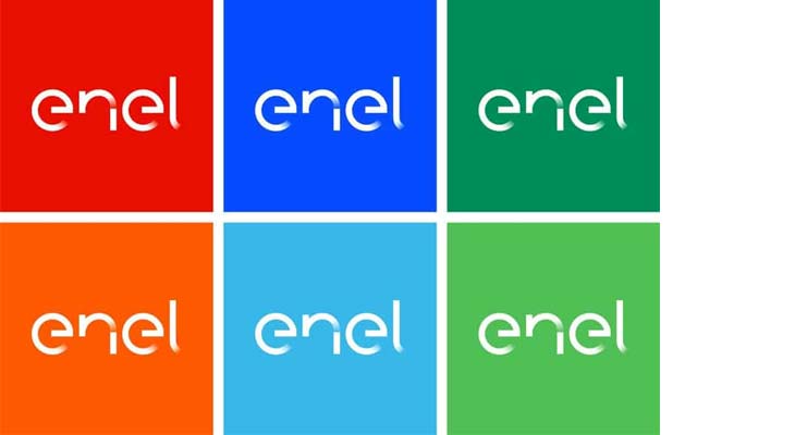 logotipo enel varianti colore