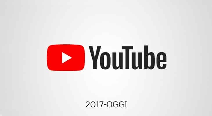 Il logo YouTube dal 2017