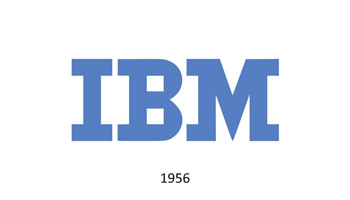 Logo IBM 1956