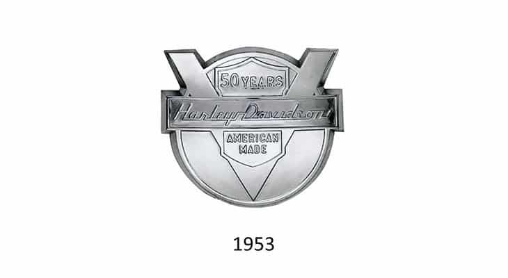 Logo Harley Davidson 50 anni